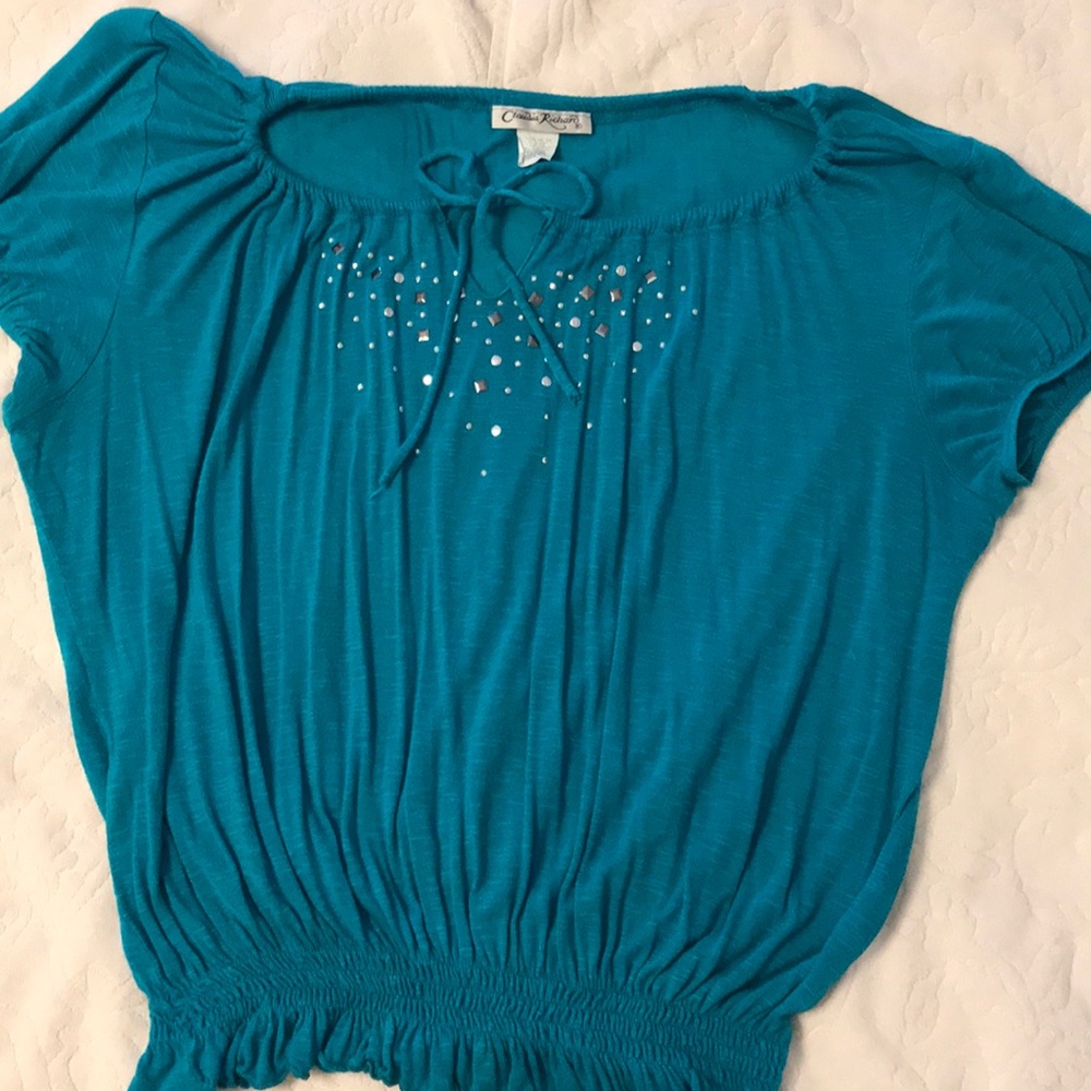 Claudia Richard Jewel - toned sequined shirt